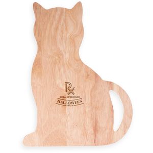 Custom Branded Cat Shape Wooden Chopping Board (30x23cm) - 1