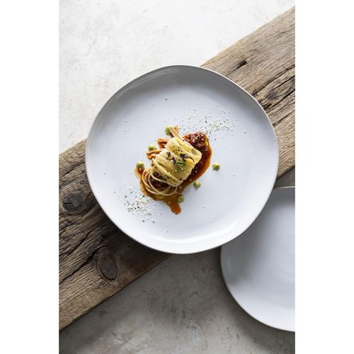 Olympia Raw Recycled Clay Natural Coupe Plates 260mm (6 Pack) - HS331 - 11