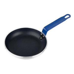 Hygiplas Aluminium Non-Stick Teflon Platinum Plus Frying Pan with Blue Handle 19cm - HT970 - 1