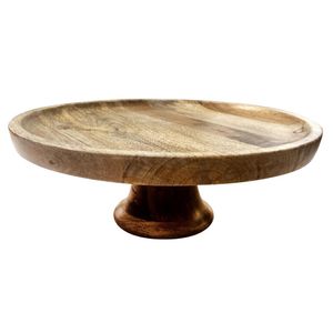 Olympia Cake Stand Mango Wood 330x120mm - HY757 - 1