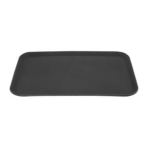 Olympia Kristallon Rectangular Tray Black Anti-Slip Fibreglass 455x655mm - HY139 - 1