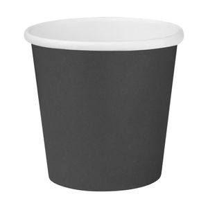 Fiesta Recyclable Hot Cups Single Wall Black 6oz (50 Pack) - HT469 - 1