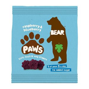 BEAR Paws Fruit Shapes Arctic Raspberry & Blueberry 20g (18 Pack) - KA630 - 1