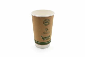 16oz Green Effect Double Wall Hot Drink Cup (Case of 500) - 1