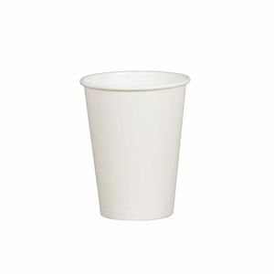 12oz Single Wall White Paper Cup (Case of 1000) - 1