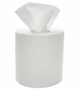 2 Ply White Centre Feed 104M PR254 (6 Rolls per case) - 1
