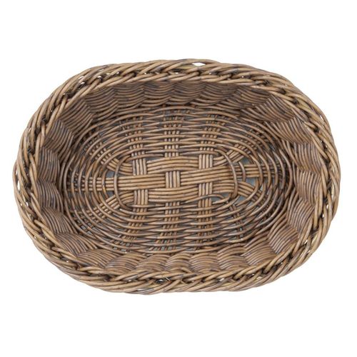 Olympia Polywicker Oval Basket Dark Brown 240x170mm - JA359 - 3
