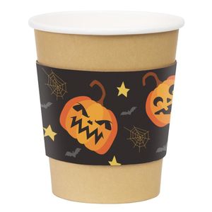 Fiesta Recyclable Halloween Cup Sleeves for 8oz Hot Cups (100 Pack) - JB540 - 3