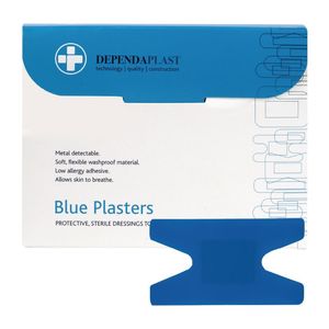 Dependaplast Blue Food Area Plasters Anchor (Pack 50) - JF016 - 1