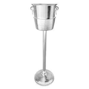 Olympia Wine Bucket Stand Hammered Stainless Steel - JK166 - 1