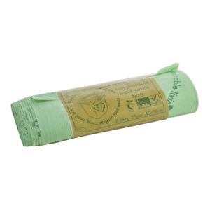 Vegware Compostable Food Caddy Bin Bags 8Ltr (25 Pack) - JB827 - 1