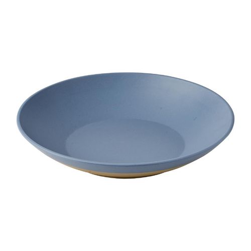 Churchill Emerge Melamine Oslo Blue Shallow Serving Bowls 360mm (2 Pack) - JC541 - 1