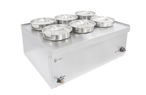 Parry 6 Pot Wet Bain Marie - NPWB6 - 3