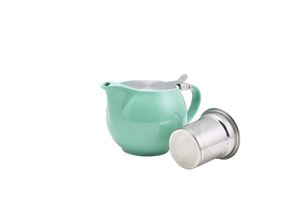 GenWare Porcelain Green Teapot with St/ St Lid & Infuser 50cl/ 17.6oz (Pack of 6) - 395950GR - 3