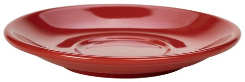 Genware Porcelain Red Saucer 13.5cm/ 5.25 (Pack of 6) - 182113R - 3
