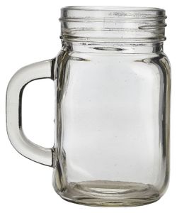 Genware Glass Mason Jar 43.5cl/ 14.7oz (Pack of 12) - MAS450 - 1