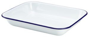 Enamel Baking Tray 31 x 25 x 5cm (Pack of 6) - 61031 - 1