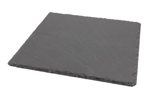 Genware Natural Edge Slate Platter 28 X 28cm (Pack of 6) - SLTN-2828 - 1