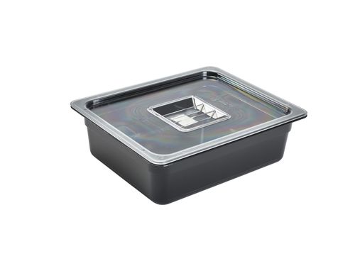1/2 -Polycarbonate GN Pan 100mm Black - PCB12-100 - 2