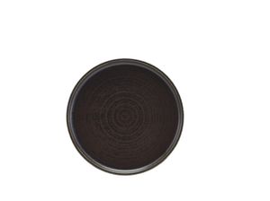 Terra Porcelain Black Low Presentation Plate 21cm (Pack of 6) - LP-PBK21 - 1