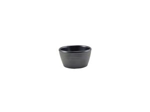 GenWare Melamine Matt Black Ripple Ramekin 56ml/ 2oz (Pack of 24) - R278-03 - 1