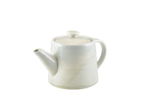 Terra Porcelain Pearl Teapot 50cl/ 17.6oz (Pack of 6) - TP-PPL50 - 1