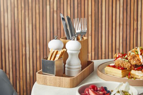 GenWare White Deep Grain Salt/ Pepper Grinder 13cm (Pack of 6) - SPWDG13W - 2
