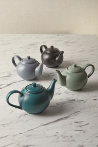 GenWare Porcelain Matt Black Teapot 45cl/ 15.75oz (Pack of 6) - 393945MBK - 3