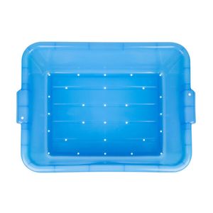 Vollrath Traex® Colour-Mate Blue Perforated Drain Box 7-inch - 3
