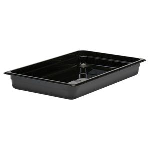 Cambro 65mm Deep 1/1 Black Polycarbonate GN Pan - 1