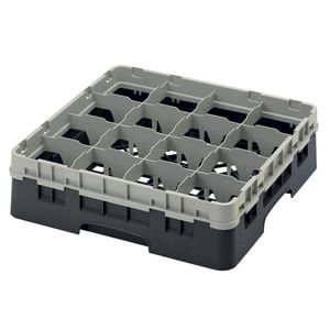 Cambro H114mm Black 16 Compartment Camrack - 1