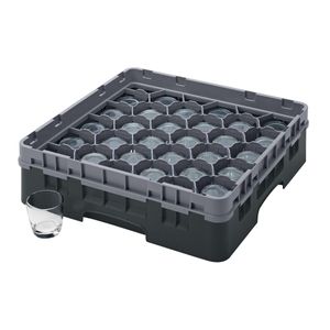 Cambro H92mm Black 30 Compartment Camrack - 1