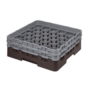 Cambro H133mm Brown 30 Compartment Camrack - 1