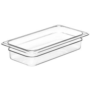 Cambro 65mm Deep 1/3 Clear Polycarbonate GN Pan - 1