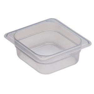 Cambro 65mm Deep 1/6 Translucent Polypropylene GN Pan - 1