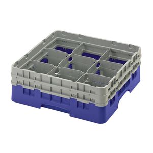 Cambro H133mm Navy 9 Compartment Camrack - 1