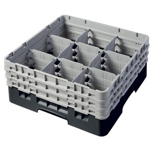 Cambro H174mm Black 9 Compartment Camrack - 1