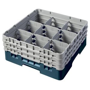 Cambro H174mm Teal 9 Compartment Camrack - 1