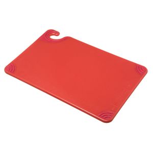 San Jamar Red 9x12 Saf-T-Grip® Cutting Board - 3