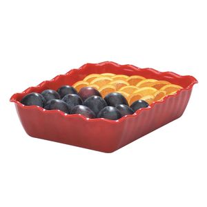 Cambro 4.6L Red Deli Crock - 1