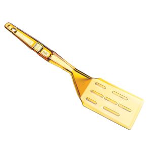 Cambro High-Heat Perforated Spatula Amber - 1