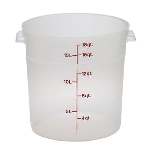 Cambro 17.2L Polypropylene Translucent Round - 1