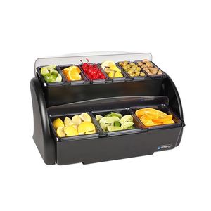 San Jamar 9-Compartment Two Tier Dome Stacker - 1
