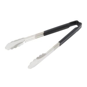 Vollrath Black One-piece Kool-Touch Utility Grip Tong 305mm - 1