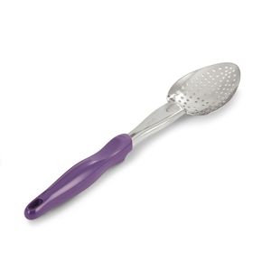 Vollrath Purple Perforated Basting Spoon 350ml - 1