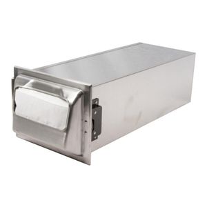 San Jamar Stainless Steel Fullfold In-Counter Napkin Dispenser - 1