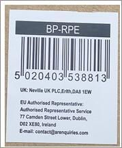 Genware Stainless Steel Barrier Post (Pack of 2) - BP-RPE - 9