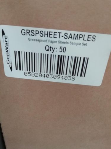 Greaseproof Paper Sheets Sample Set - GRSPSHEET-SAMPLES - 5