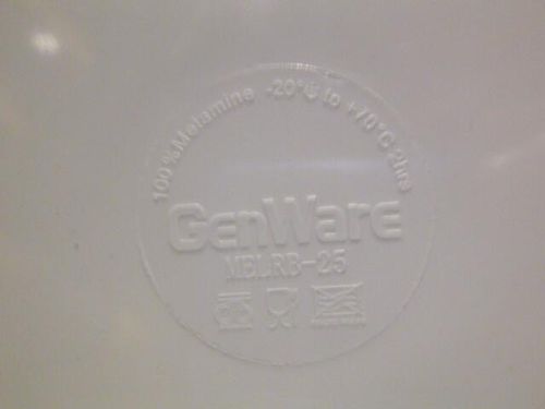 GenWare Melamine White Round Buffet Bowl 25.7cm - MELRB-25 - 13