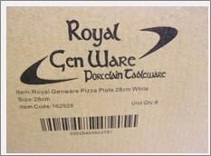 Genware Porcelain Pizza Plate 28cm/ 11 (Pack of 6) - 162928 - 10